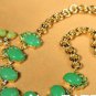 NEW multicolor GREEN Flower PENDANT  NECKLACE. GREAT GIFT FOR  Holiday Season.