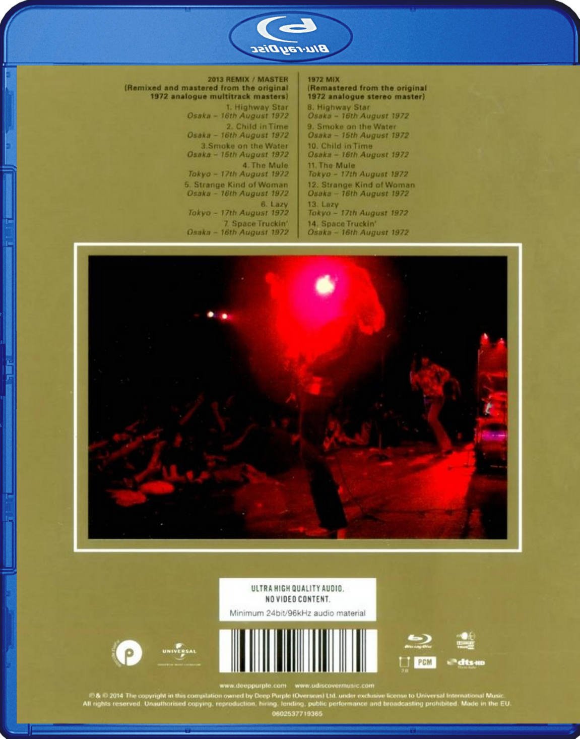 Deep Purple Made In Japan Blu-Ray Hi-Res Audio