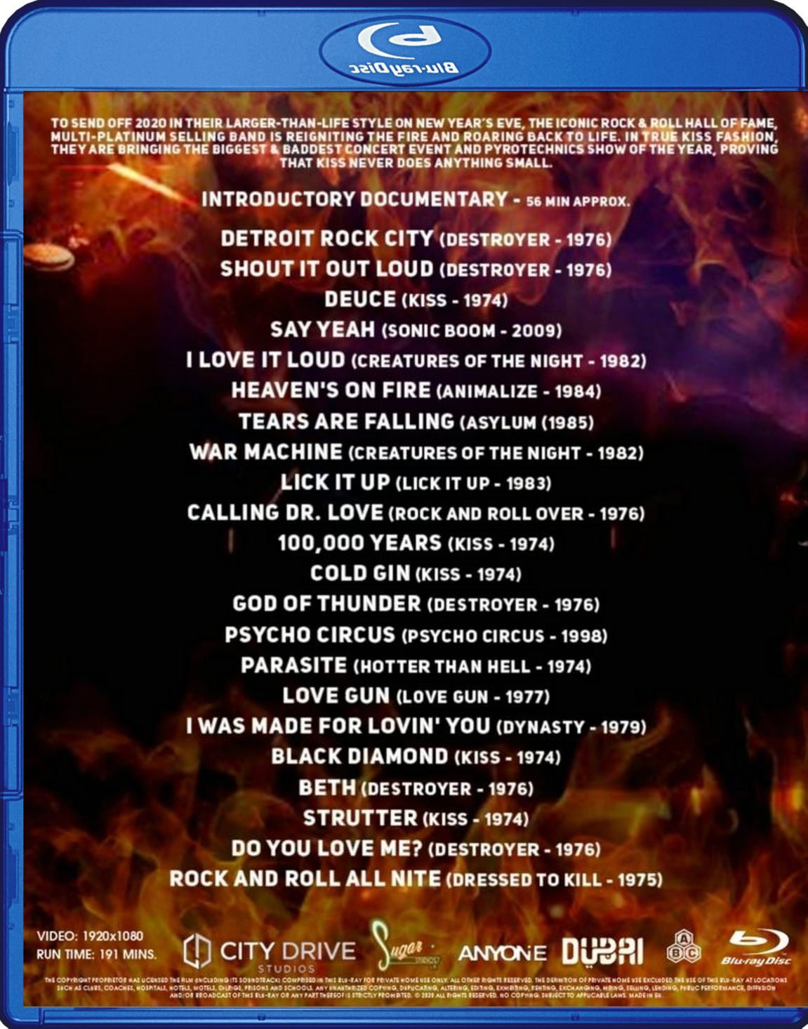 Kiss 2020 Goodbye BluRay