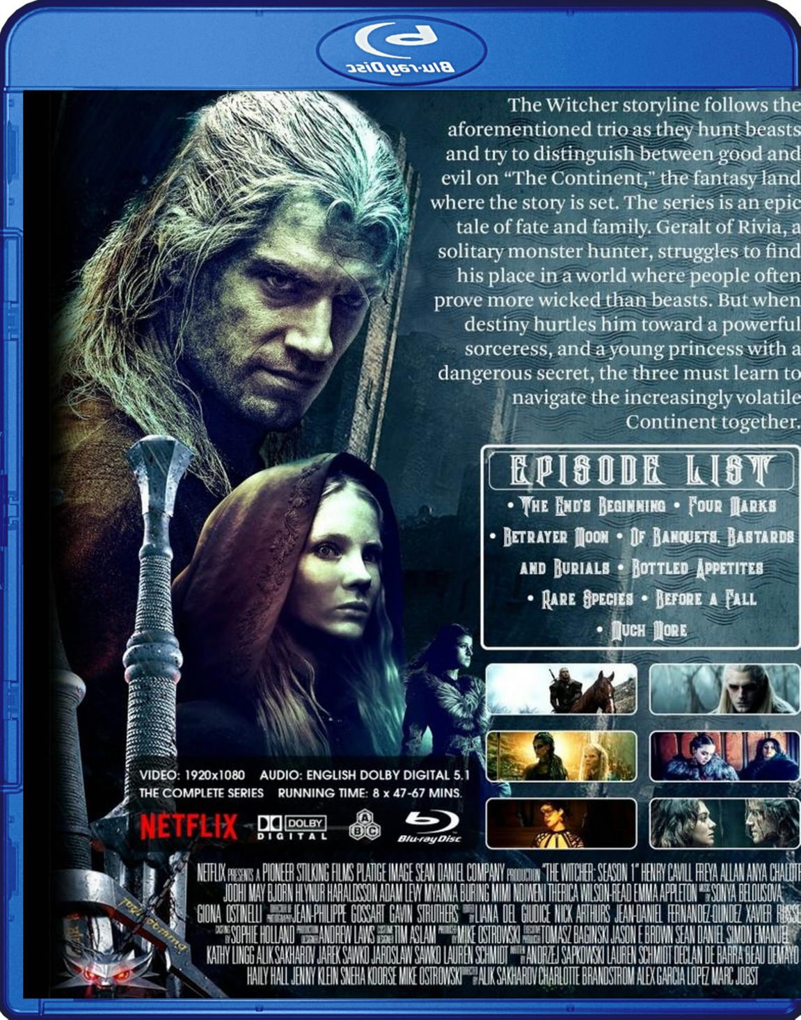 the witcher netflix blu ray