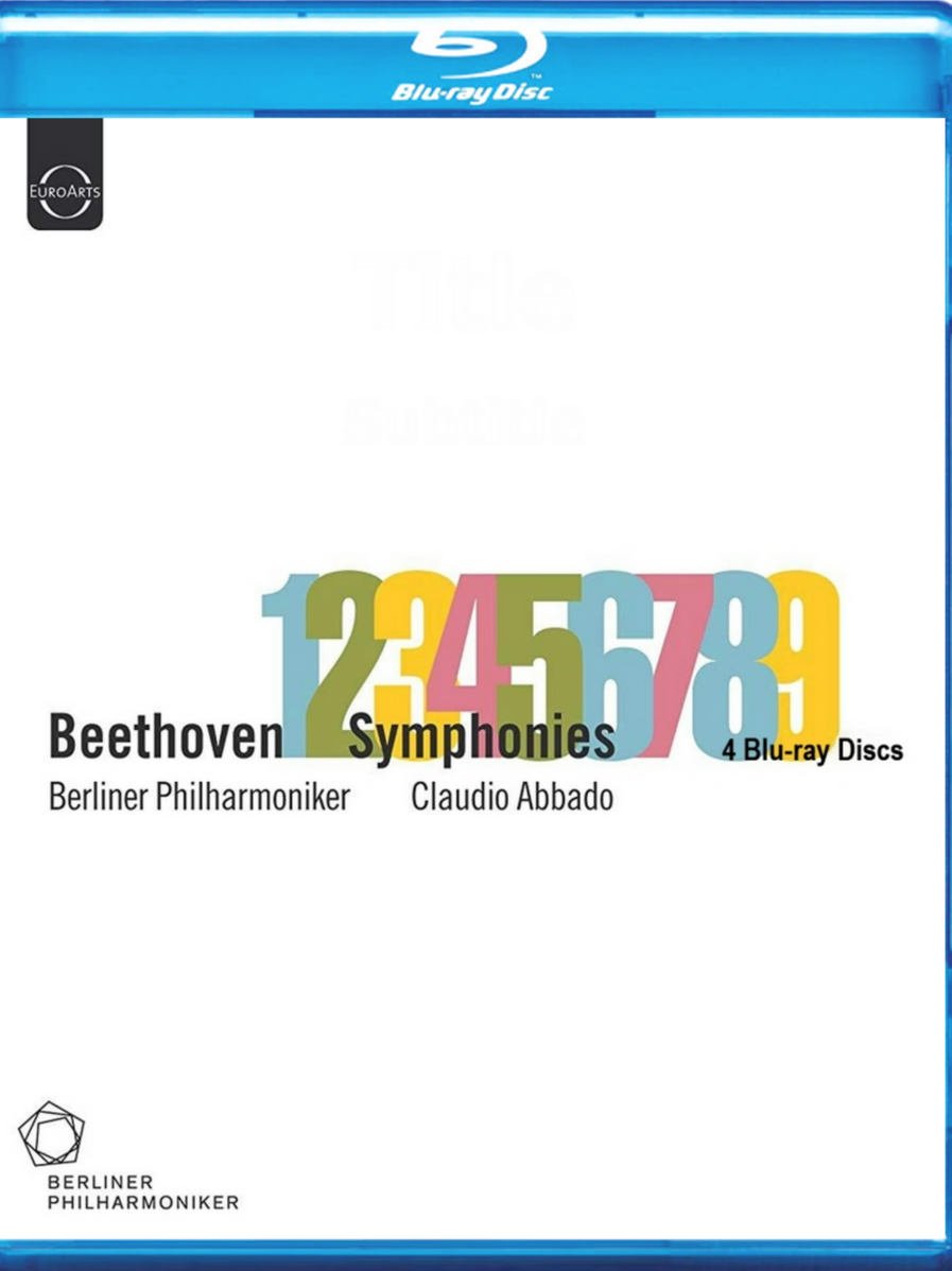 Claudio Abbado Beethoven Complete 9 Symphonies Blu-Ray 4BD Set