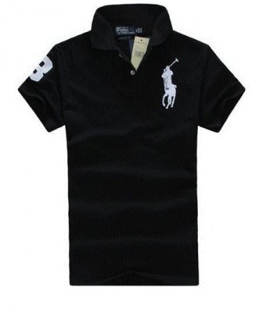 Men's Ralph Lauren Cotton Polo Shirt Size M/L/XL/2X Pick Size !!! Black/White *