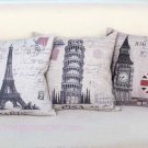 3pcs cotton linen pillowcase-pillow cover - cushion cover 3pcs in