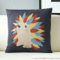 Hi baby Hedgehog pillow cover,18x18" cotton linen pillowcase- cushion cover