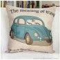 Antique Car cushion cover,18x18" cotton linen pillowcase-pillow cover - cushion cover