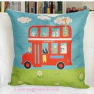 Animal Trip cushion cover 18x18" cotton linen pillowcase-pillow cover - cushion cover