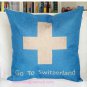 Go To Switzerland cushion cover 18x18"cotton linen pillowcase-pillow cover - cushion cover