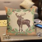 deer cushion cover 18x18" pillow cover - pillowcase