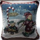 Christmas cushion cover - 16x16" pillow cover - - pillowcase
