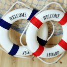 set of 2 Lifering 5" Lifering preserver,Beach Home Decor,Coastal Living Decoration