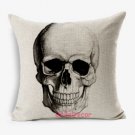 Skull cushion cover- pillowcase-pillow cover - nautical cushion cover