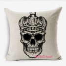 Skull cushion cover- pillowcase-pillow cover - nautical cushion cover