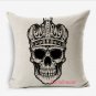 Skull cushion cover- pillowcase-pillow cover - nautical cushion cover