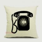 antique phone cushion cover- pillowcase-pillow cover - nautical cushion cover