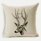deer cushion cover- pillowcase-pillow cover - nautical cushion cover