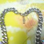 Heavy chains stone mixed bib statement short necklace