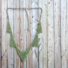 Chainmail bib statement choker necklace