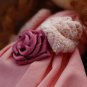 Curly Doll - Pink - 12 Inch (32 cm) - handmade textile doll