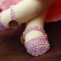 Curly Doll - Pink - 12 Inch (32 cm) - handmade textile doll