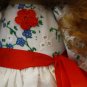 Curly Doll - White - 12 Inch (32 cm) - handmade textile doll