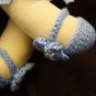 Curly Doll - White - 12 Inch (32 cm) - handmade textile doll