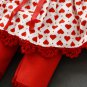Curly Bigeye Doll Red - 12 Inch (32 cm) - handmade textile doll