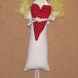 Angel with Big Heart - 8.9 Inch (22.5 cm) - handmade textile original