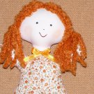 Baba Doll - Long-legged Orange - 11.4 Inch (29 cm) - handmade textile doll