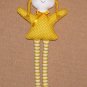Baba Doll - Long-legged Yellow - 11.4 Inch (29 cm) - handmade textile doll