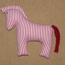 Little Horse Striped - 6.1 Inch (15 cm) - handmade textile toy
