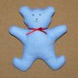 Little Bear Blue - 8.1 Inch (20.5 cm) - handmade textile toy