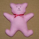 Little Bear Pink - 8.1 Inch (20.5 cm) - handmade textile toy