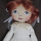 Bigeye Doll White - 12 Inch (32 cm) - handmade textile doll