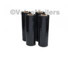 15" Stretch Film Black Shrink Pallet 80 Gauge 4 Rolls
