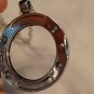 Round Silver floating glass locket
