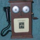New MALDEN ANTIQUE DEPOT OLD CRANK PHONE FRAME~Hand Painted