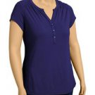 PLUS SIZE BLOUSE OLD NAVY HENLEY SHORT SLEEVE 2X