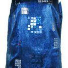 PLUS SIZE BLOUSE LANE BRYANT SLEEVELESS EVENING DARK BLUE LINED 16