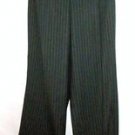 PLUS SIZE PANTS CAREER JONES NEW YORK STRIPPED  BLACK 16W