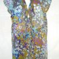 PLUS SIZE BLOUSE OLD NAVY BUTTON FRONT SHEER  FLORAL SHORT SLEEVE 3X