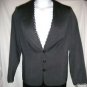 PLUS SIZE JACKET CAREER  EMMA JAMES LINED BUTTON FRONT BLACK 14W