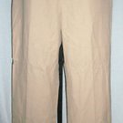 Plus Size Pants Casual  Ralph Lauren Tan 100% Cotton 14W