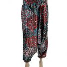 PLUS SIZE PANTS CAREER STYLE & CO.  BLACK TEAL STRIPPED STRETCHED FLARED  24W