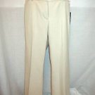 PLUS SIZE PANTS CAREER ANNE KLEIN BEIGE STRETCHED 14W