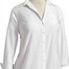 PLUS SIZE BLOUSE OLD NAVY OXFORD BLUE BUTTON FRONT  LONG SLEEVE 3X