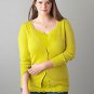 PLUS SIZE CARDIGAN LANE BRYANT CITRONELLE LONG SLEEVE 26/28