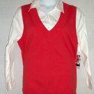 PLUS SIZE SWEATER WITH FAUX WHITE SHIRT LONG SLEEVE JONES NEW YORK CAREER 3X