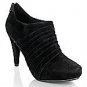 Women's Bootie Suade Ankle with heel back zipper