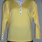 PLUS SIZE SWEATER LIGHT FABRIC LANE BRYANT LONG SLEEVE V NECK YELLOW