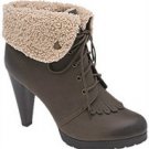 Women's Boot Fleece Cuff Brown 9W